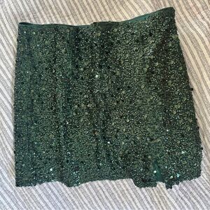 Greylin Sparkling Emerald Mini Skirt